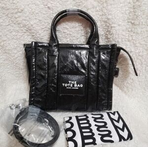 Marc Jacobs The Shiny Crinkle Small Tote Bag